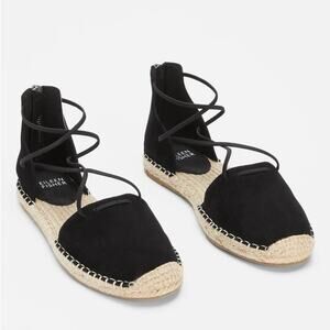 Eileen fisher Lace Leather Espadrille New $155